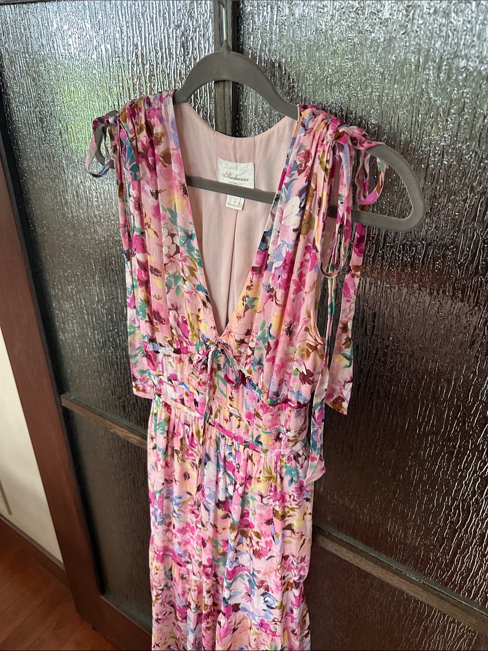 Shoshanna Zahra Floral Pink Sleeveless Maxi Dress size 8. - Picture 9 of 16